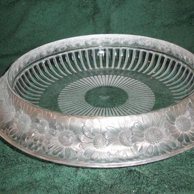 Lalique Crystal "Marguerites" Daisy Bowl