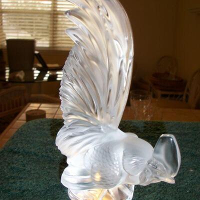 Lalique Crystal Rooseter
