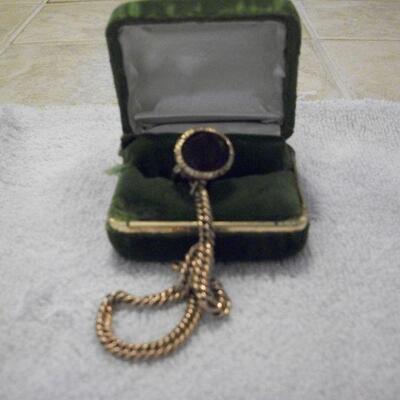 Amethyst Watch Fob