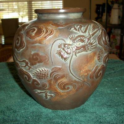 Meiji Style Dragon Vase