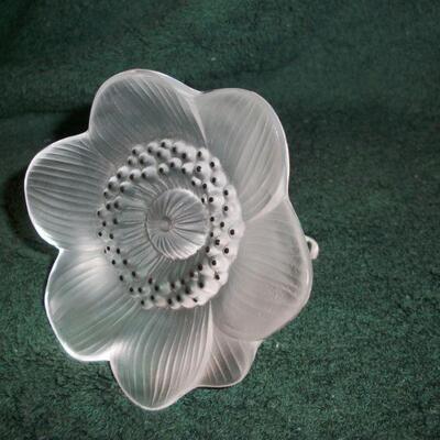 Lalique Crystal Flower
