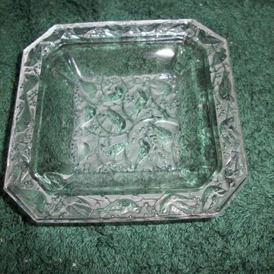 Lalique Crystal Bird Trinket dish