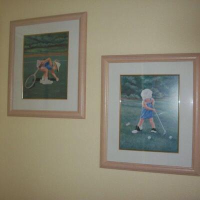 2 - Child Golfers Prints