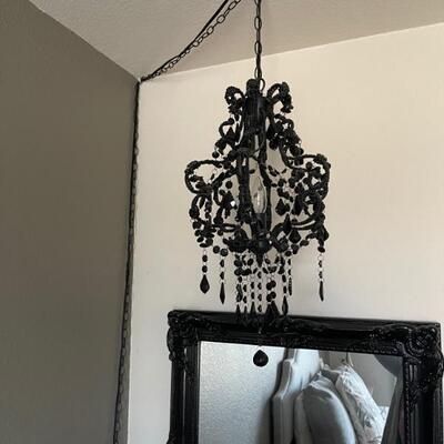 black chandelier 