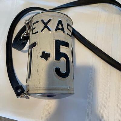 texas license plate purse