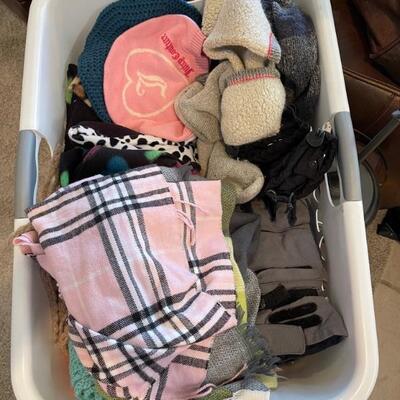 hats, gloves, scarves