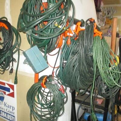 TONS OF EXTENSION CORDS 
