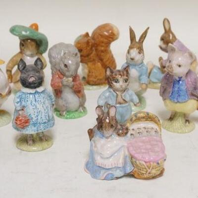1207	GROUP OF 13 BESWICK BEATRIX POTTER FIGURES, TALLEST IS 4 1/2 IN
