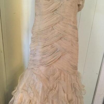 Designer gown created by Sondra Falk, XS SZ4