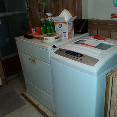 Mini washer for small loads and a Kenmore gas dryer. All Work.