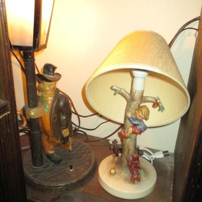 VINTAGE HUMMEL LAMPS  