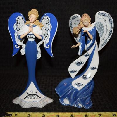 Angels of Blue Willow figures