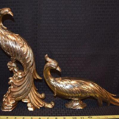 Syroco Wood Pheasants Hollywood Regency