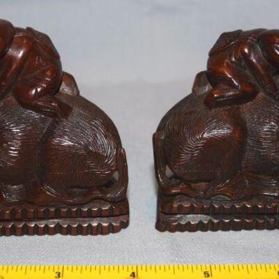 Chinese carved men on Water Buffalo