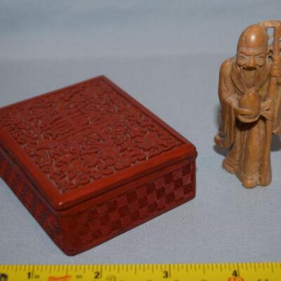 Boxwood netsuke figure
