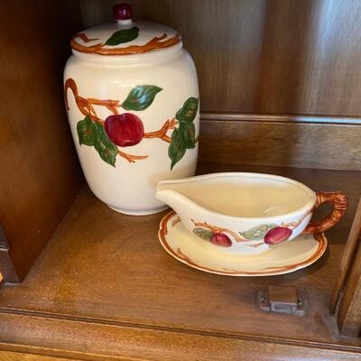 Franciscan Apple Cookie Jar, Gravy Boat