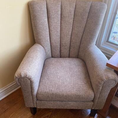 Taupe Tufted Arm Chair (2)