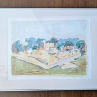 Framed Artist Proof by Liliane Klapisch. Beautiful scenic piece measures 24â€ x 30.5â€.

Liliane Klapisch was born in 1933, in Cachan,...