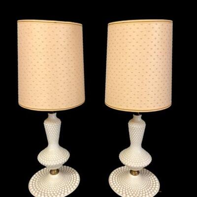 Vintage Milk Glass Lamps
