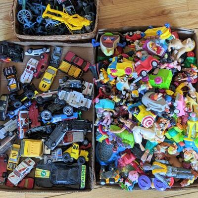 McDonald's toys, Matchbox cars and Army figures