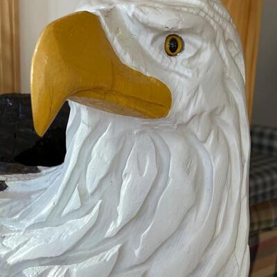 Amazing Five Foot Wood Carved Eagle! It's actually about 59