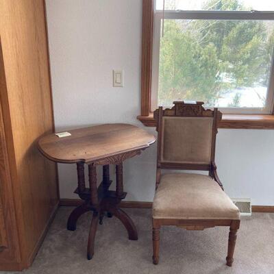 East Lake parlor table & chair