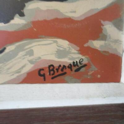 Mid Century Georges Braque Framed Artwork 