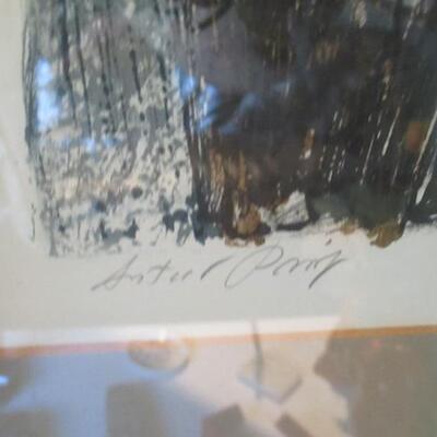 Fine Pencil Signed Artist Proof Mid-Century Modern John Haymson Framed Lithograph 