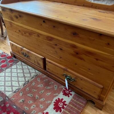 Cedar chest with drawers