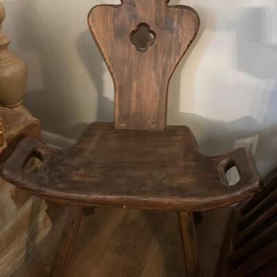 Antique Birthing Chair 