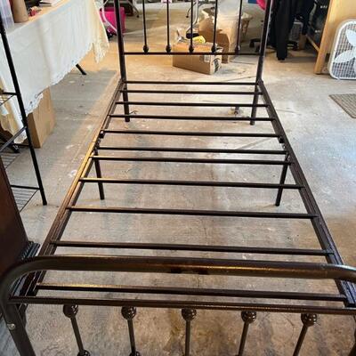 Twin metal bed $40