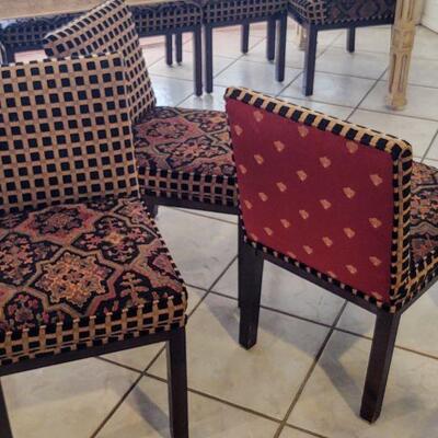 These chairs SOLD at auction.  Six matching armless chairs.  Auction Item