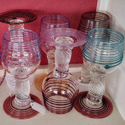 Mirano glasses (2 sets of 6 available)