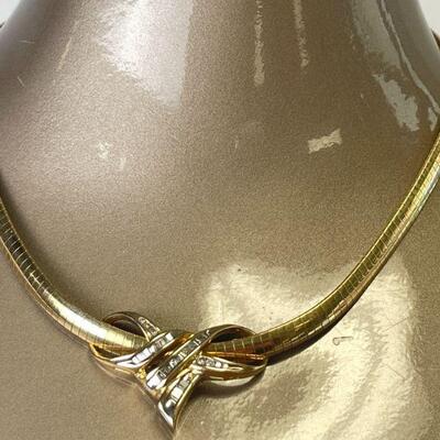10k GOLD AND DIAMOND NECKLACE