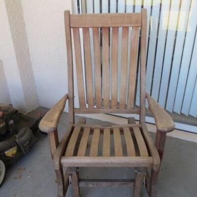 Teak Glider Rocker