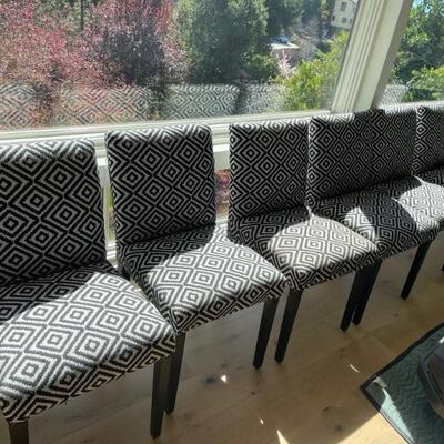 6 Antropology chairs $500