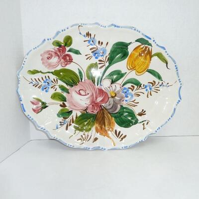 Italy floral platter