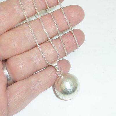 925 ball bell pend w/chain