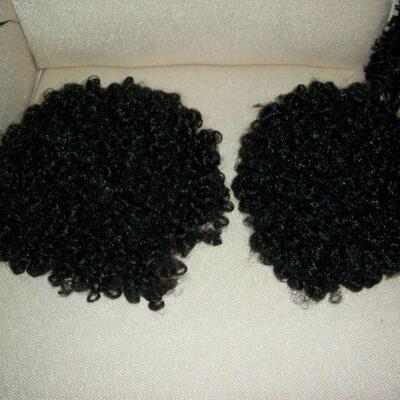 2 - Curly Black Wigs