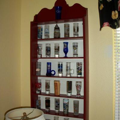 Red and White Wall Shelf #1