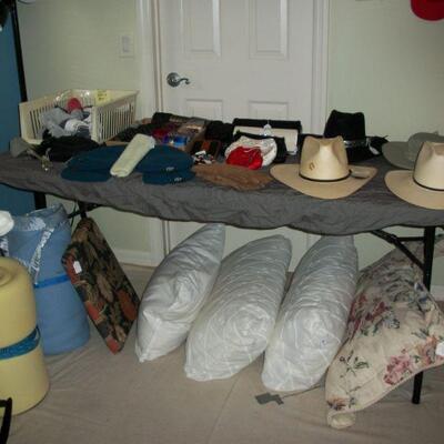 Hats ; Purses ; Socks ; Bed Pillows