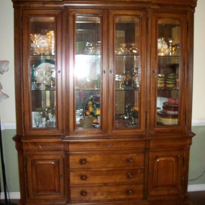 Stanley Furniture Breakfront Cabinet