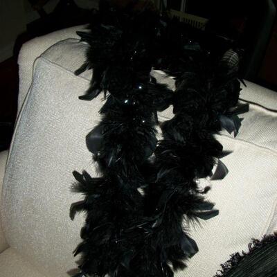 Black Sparkle Boa