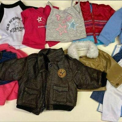 https://www.ebay.com/itm/115284844172	HS1007 AMERICAN GIRL DOLL SIZE CLOTHES 4 TOPS, 5 BOTTOMS, 4 JACKETS		Auction Starts 3/11/2022 After...