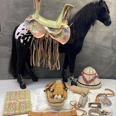 https://www.ebay.com/itm/115284844168	HS1043 AMERICAN GIRL DOLL NATIVE AMERICAN KAYA'S APPALOOSA HORSE W/ ACCESSORIES		Auction Starts...