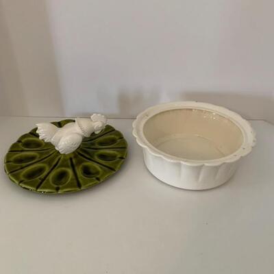 Vintage. California  Egg Tray with bowl ( bowl is damaged)