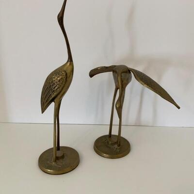 Vintage Brass Cranes