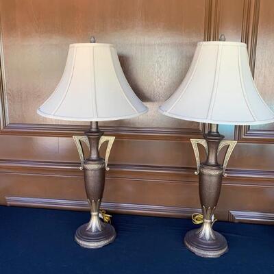 Pair of 2 Handle Lamps