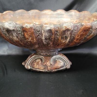 Decorative Tuscan Stone Pedestal Bowl