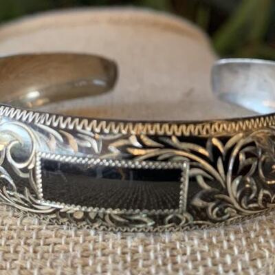 Sterling Silver Western Style Bracelet 